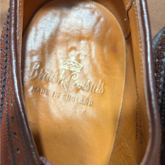 BRITISH CONSULS OXFORD WINGTIP MADE IN ENGLAND SIZE 11.5D main image 5